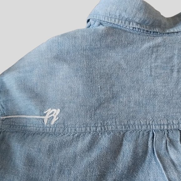 Mens VINTAGE PHAT FARM Denim Embroidered Size XL - Picture 4 of 15